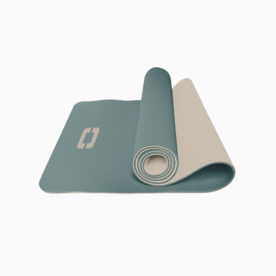 Toorx - Materassino Yoga Bicolore in TPE — 6 mm, Doppio Pattern Antiscivolo