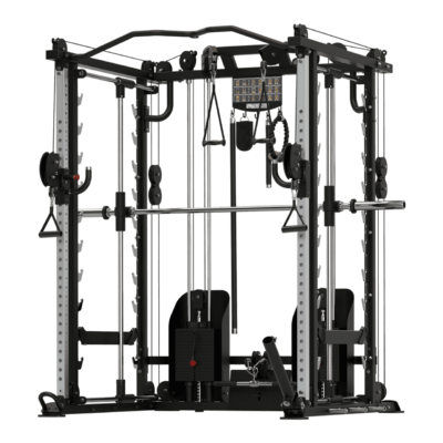 Toorx Vertical - Smith Machine ASX-9000 — Stazione 2-in-1 con Dual Pulley, Pacco Pesi 2x80 kg